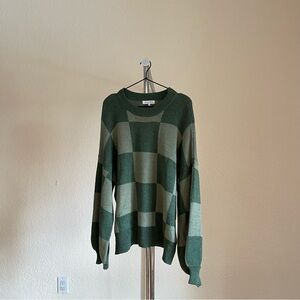 Olive & Sage Checkered Sweater
